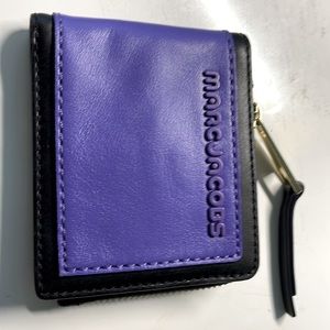 Marc Jacobs wallet purple and black soft leather